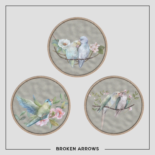 BROKEN ARROWS - Rose Set - Frame - Birds 