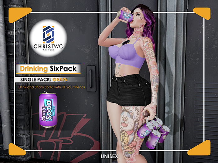 Drinking SixPack - Grape Soda - [Chris Two Designs]