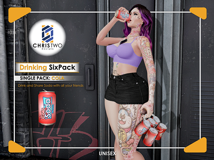 Drinking SixPack - Cola Soda - [Chris Two Designs]
