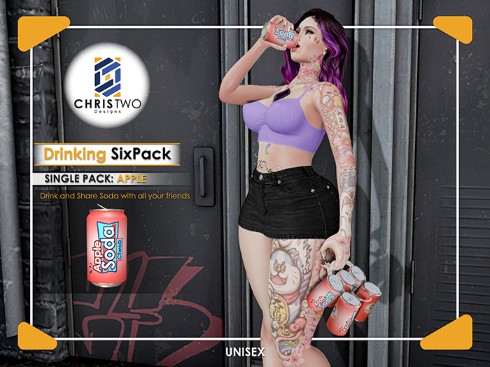 Drinking SixPack - Apple Soda - [Chris Two Designs]