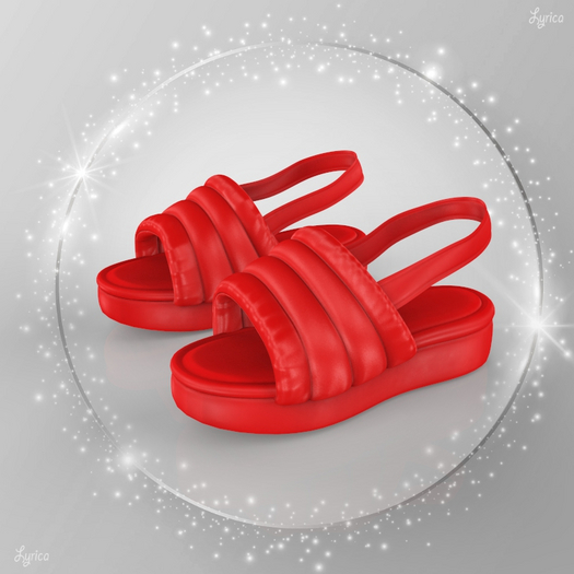 Red Beachwear Sandal Legacy