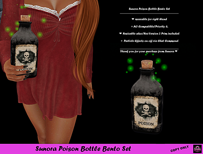 Sunora Poison Bottle Bento Set