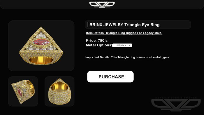 [LDNBRINX] Triangle Evil Eye Ring