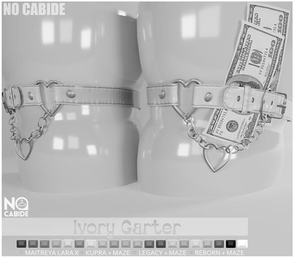 DEMO No Cabide :: Ivory Garter [HUD]