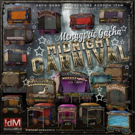 !dM "MidnightCarnival" **FORTUNA GYPSY CART** (BOX #16) RARE