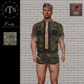 JTN Cody Zipper Polo & Shorts Set CAMO