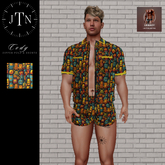 JTN Cody Zipper Polo & Shorts Set ROBOTS