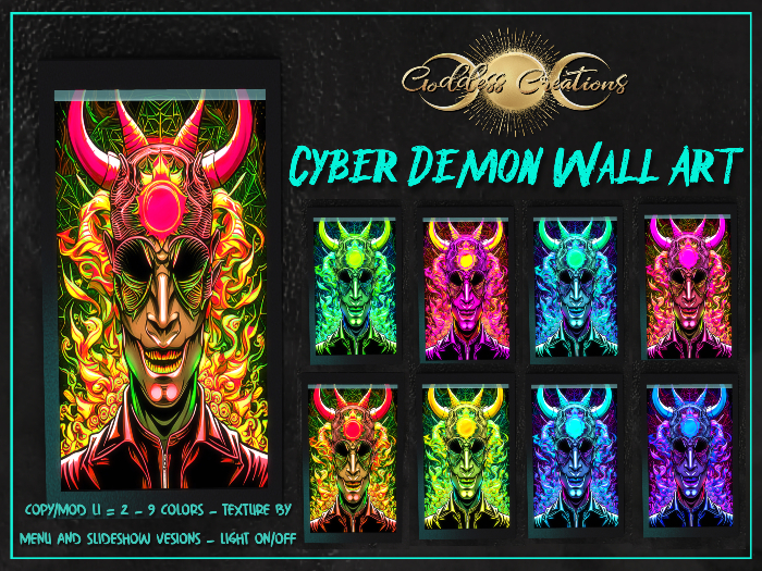 )O( GC: Cyber Demon Wall Art