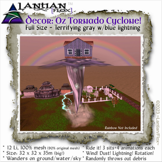 ~L/Fx~Full Size Wandering Oz Tornado Cyclone *SALE*