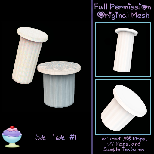 [Sherbert] Full Perm Side Table #1 (ADD)