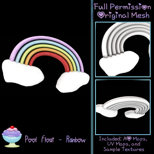 [Sherbert] Full Perm Pool Float - Rainbow (ADD)