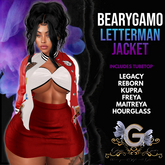 [MONTCLAIR] ~ BEARYGAMO LETTERMAN JACKET (FEMALE) RED