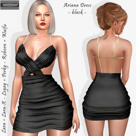 [Xprs] - Ariana Dress Black (LaraX included)