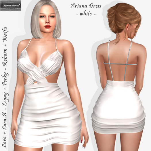 [Xprs] - Ariana Dress White (LaraX included)