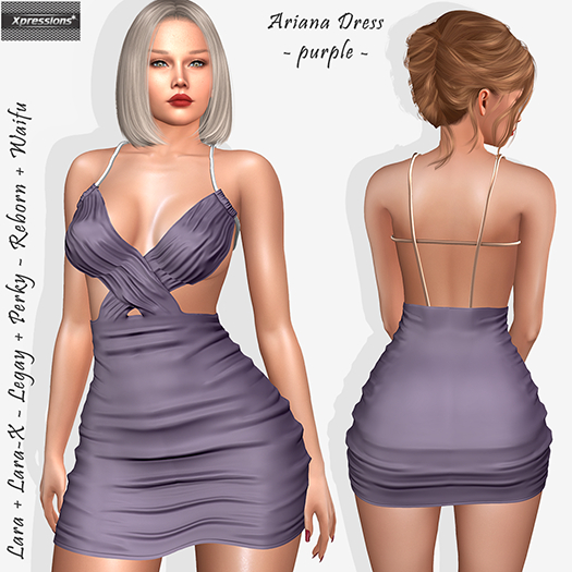 [Xprs] - Ariana Dress Purple (LaraX included)