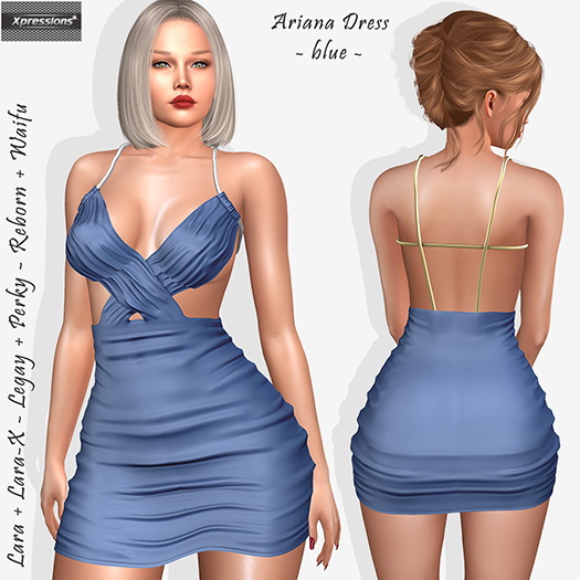 [Xprs] - Ariana Dress Blue (LaraX included)