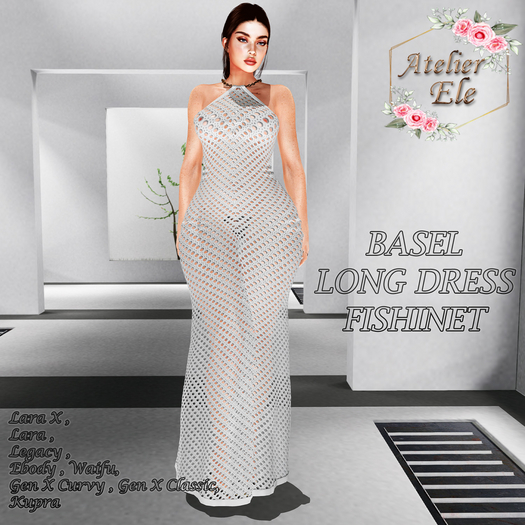 {AE} BASEL LONG DRESS FISHINET