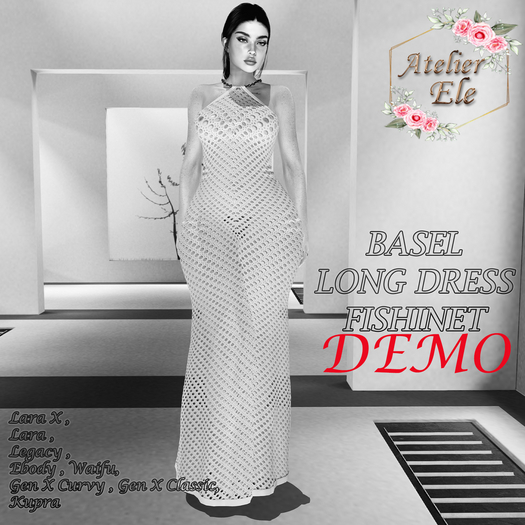 {AE} [ DEMO ] BASEL LONG DRESS FISHINET