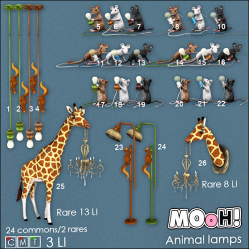 26. MOoH! Giraffe head chandelier 8LI RARE