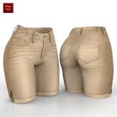 Beige Cord Shorts Maitreya