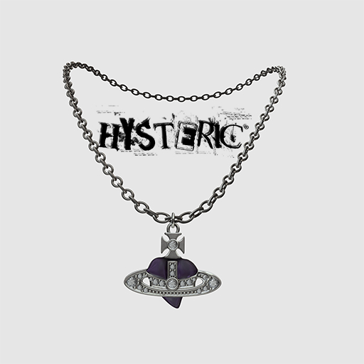 HYSTERIC - V.W Heart Orb Necklace (P)