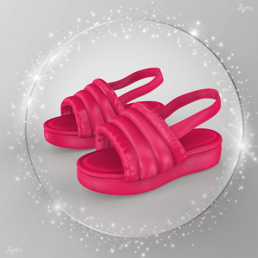 Magenta Beachwear Sandal Reborn