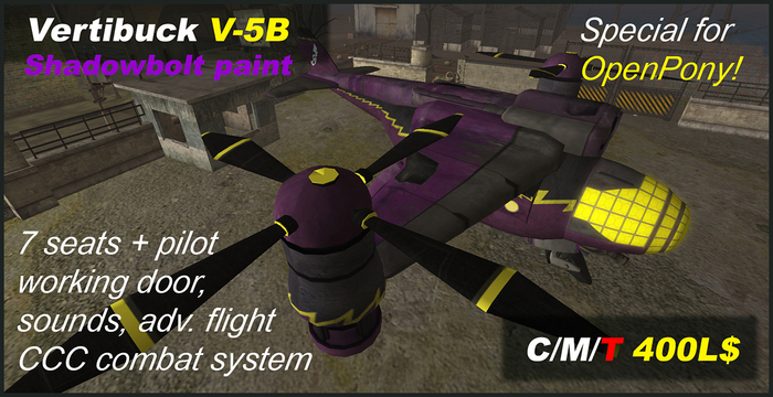 Vertibuck V-5B shadowbolt paint