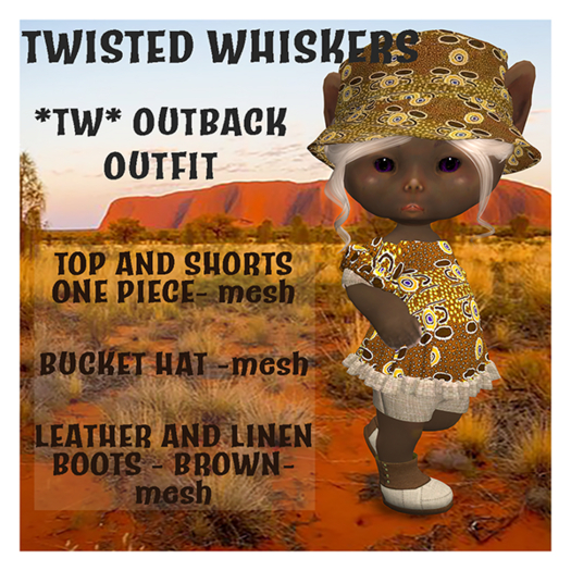 *TW* OUTBACK OUTFIT - BROWN - GIRLS