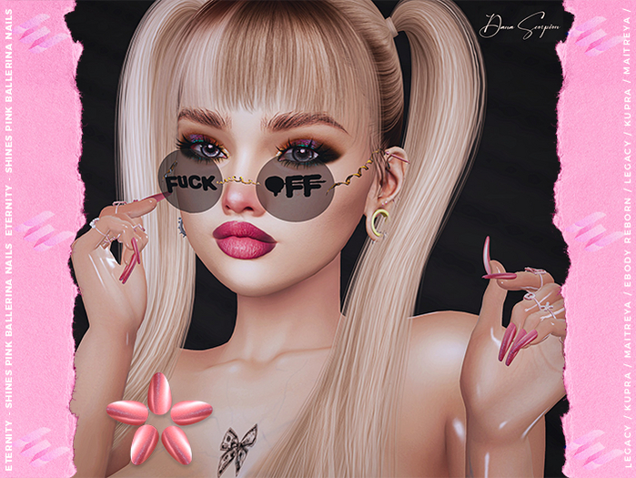 ETERNITY - SHINES PINK BALLERINA NAILS