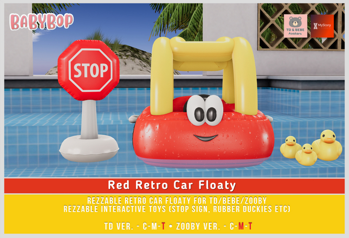 ::bb:: Retro Car Floaty - Red - TD/BEBE 