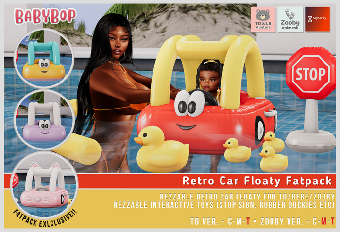 ::bb:: Retro Car Floaty Fatpack - Zooby