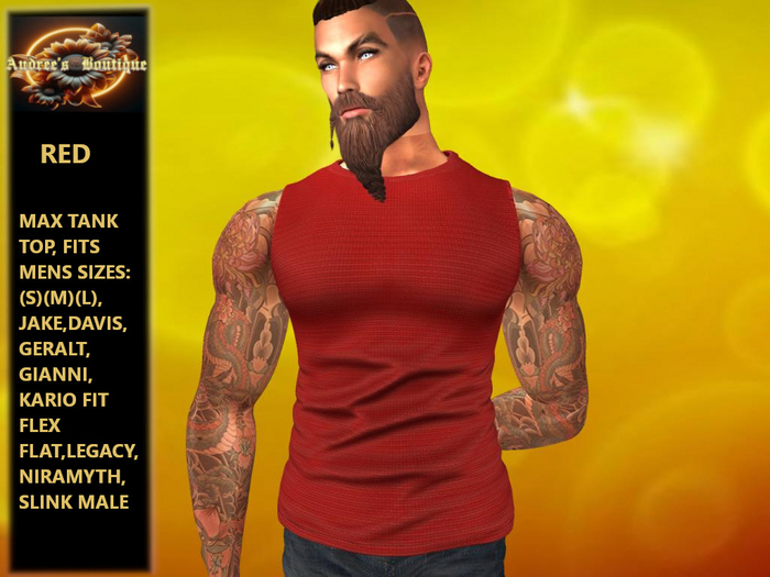 {AB}MAX TANK TOP RED BOXED