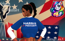 Rainbow Kitten Harris for President III Blue LaraX