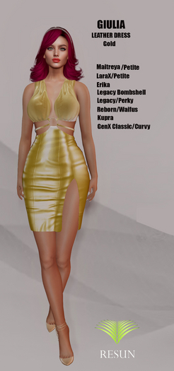 Res_Giulia dress Gold