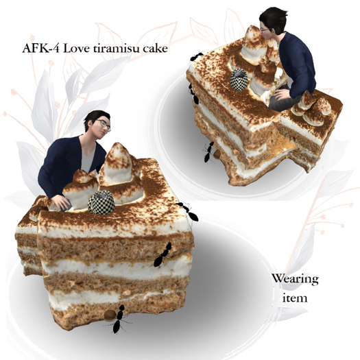 AFK-4 Love tiramisu cake Box / market