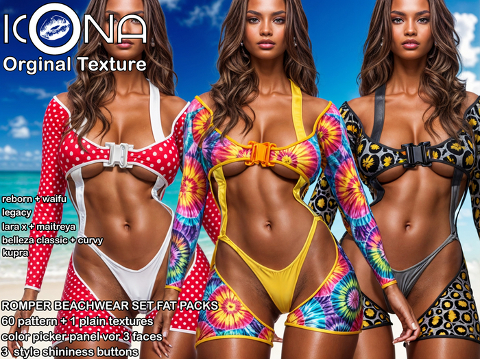 ICONA / ROMPER BEACHWEAR SET FAT PACKS
