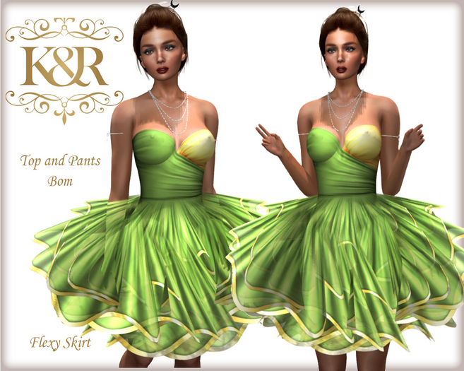 Demo Rosalia Cocktail Dress, BOM Upper, BOM Pants, Flexi Skirt