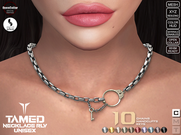 **RE** Tamed Necklace RLV - Unisex - OpenCollar - Whim