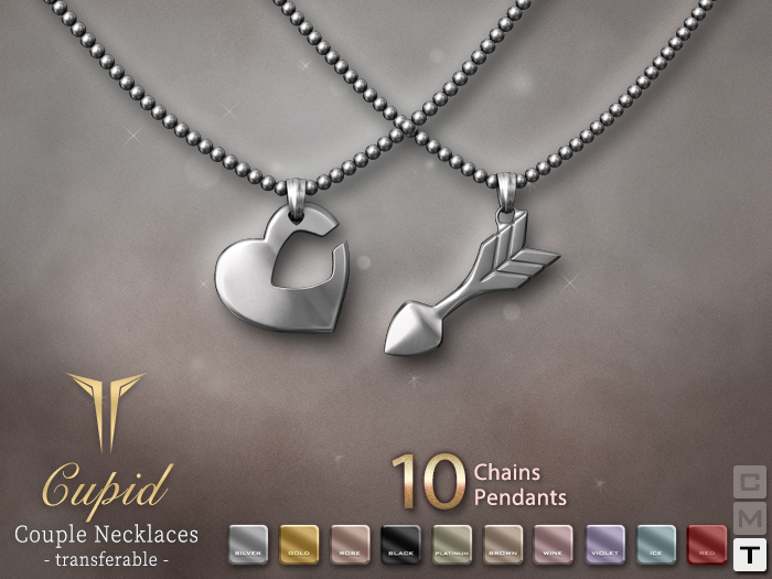 **RE** Cupid Couple Necklaces - Unisex - Transferable