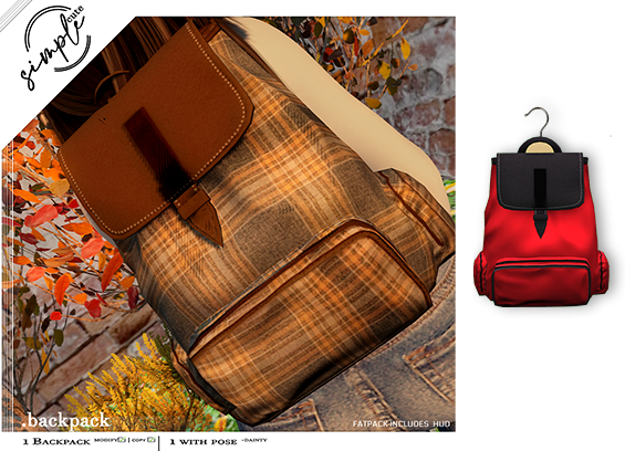 [simpleCUTE] Backpack - Red  //ADD ME//