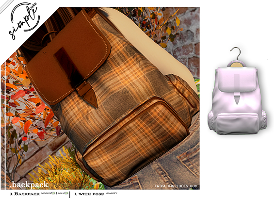 [simpleCUTE] Backpack - White   //ADD ME//