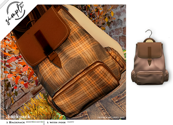 [simpleCUTE] Backpack - Brown   //ADD ME//