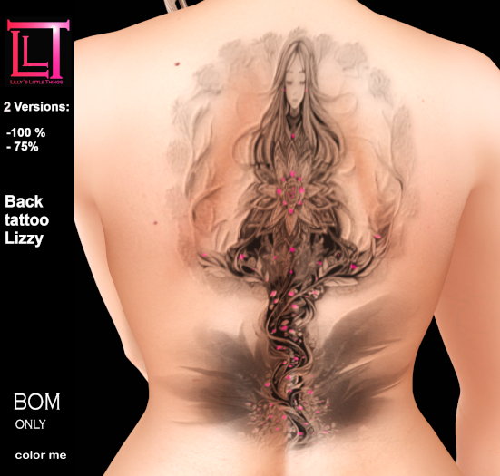 Back tattoo Lizzy *LLT*