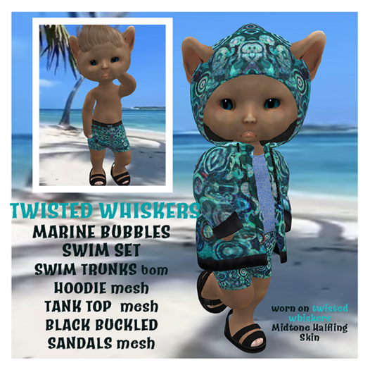 *TW* MARINE BUBBLES SWIM SET
