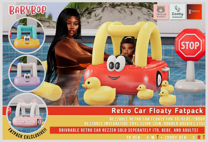::bb:: Retro Car Floaty Fatpack- TD/BEBE 