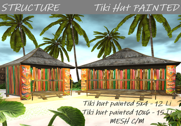 TIKI Hut Painted