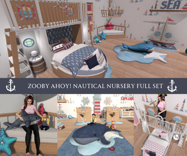 {KK}  Zooby AHOY! Nautical Nursery - Full Set ♥ 