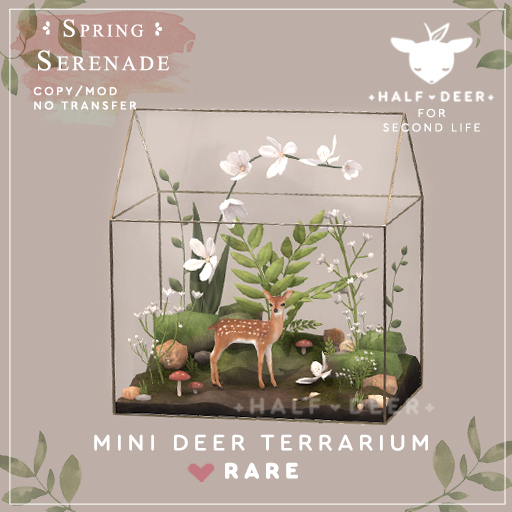 +Half-Deer+ Spring Serenade - Mini Deer Terrarium RARE