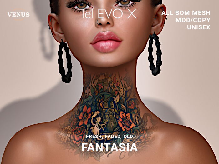 FANTASY NECK TATTOO