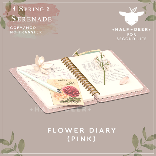 +Half-Deer+ Spring Serenade - Flower Diary (Pink)